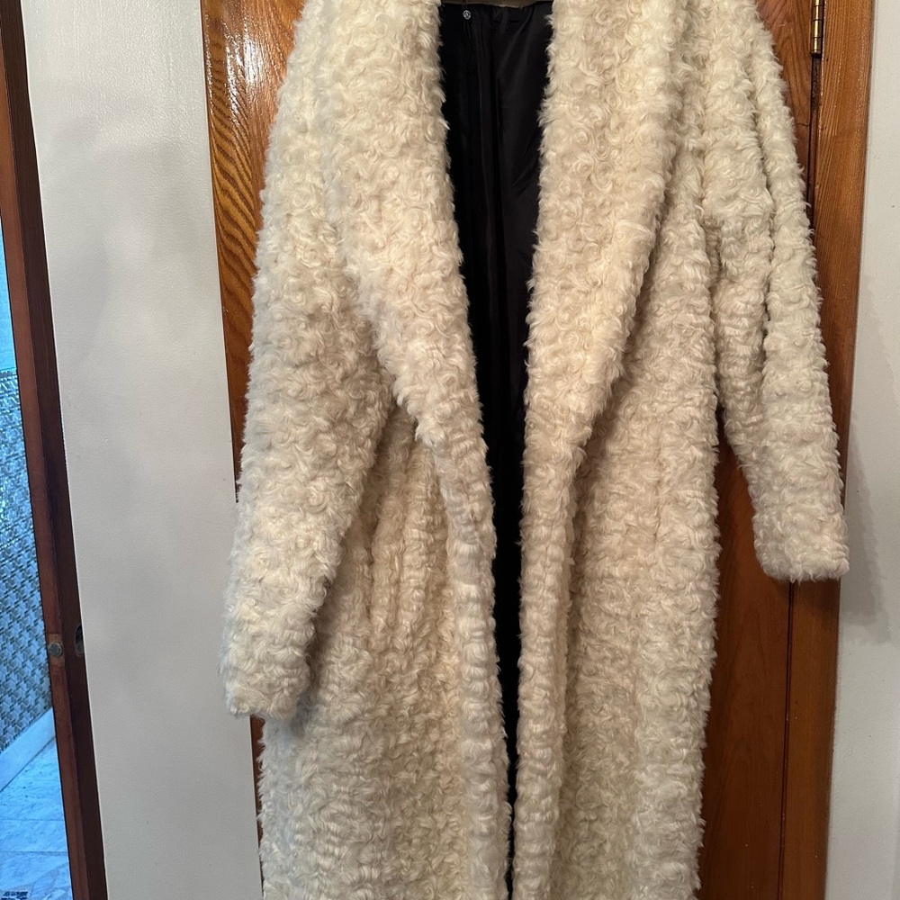 Missguided Cream Teddy Jacket